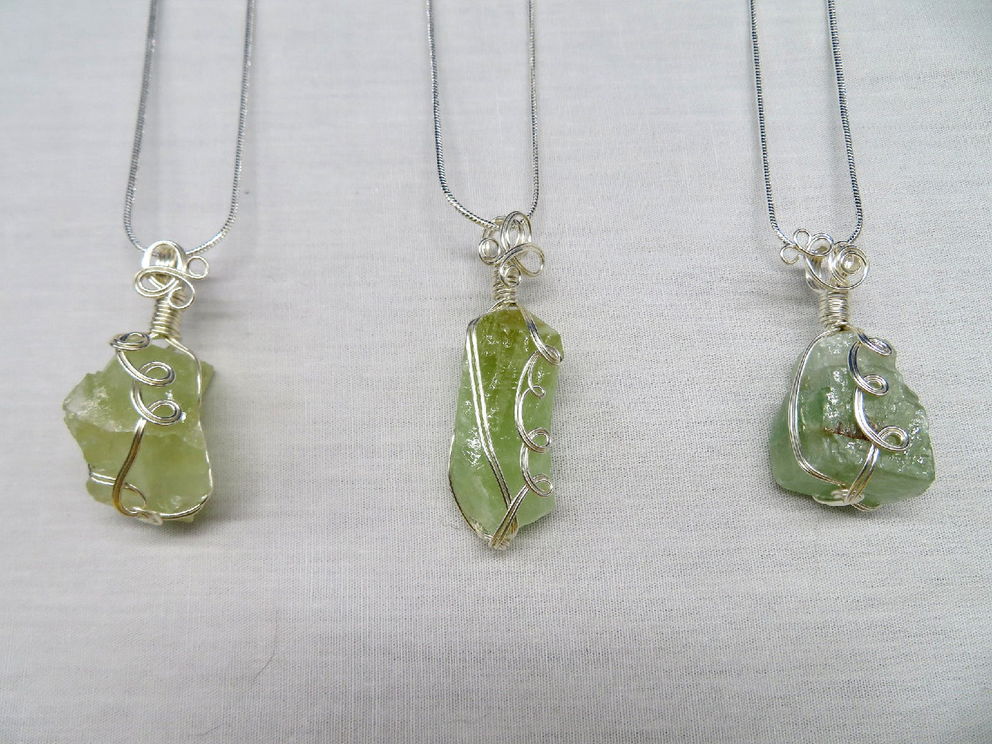 Calcite Green Crystal Custom Pendant  #24