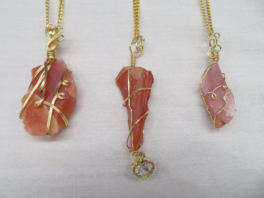 Carnelian Crystal Custom Pendant #26
