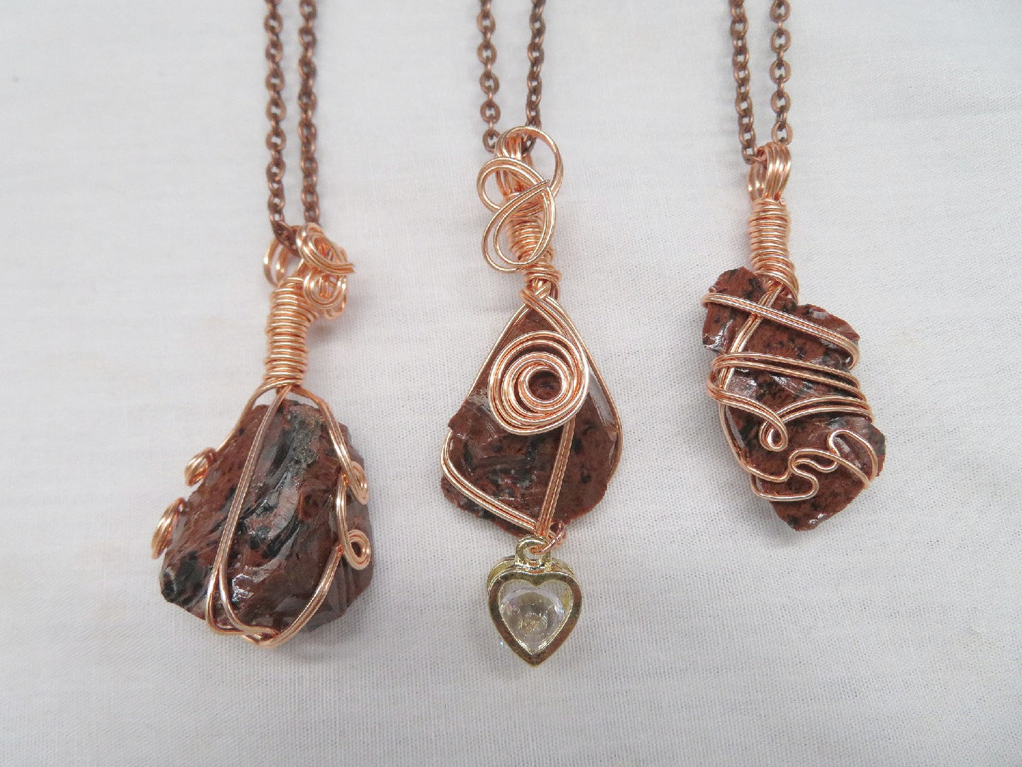 Obsidian Mahogany Crystal Custom Pendant  #61