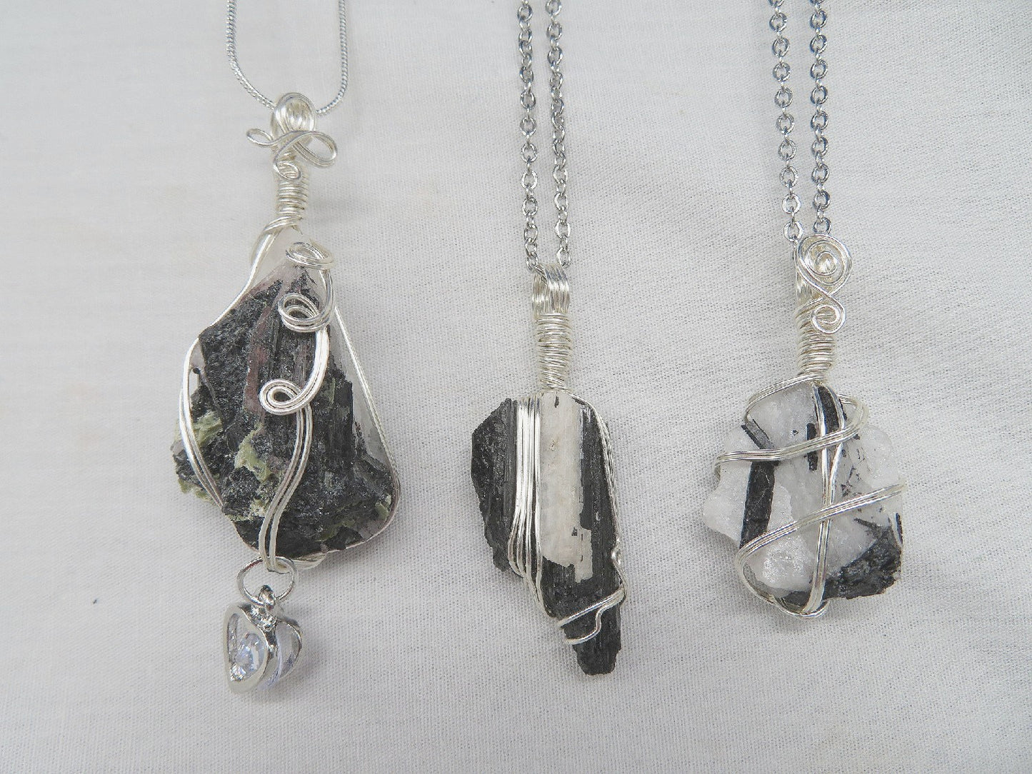Quartz Tourmaline Crystal Custom Pendant #78