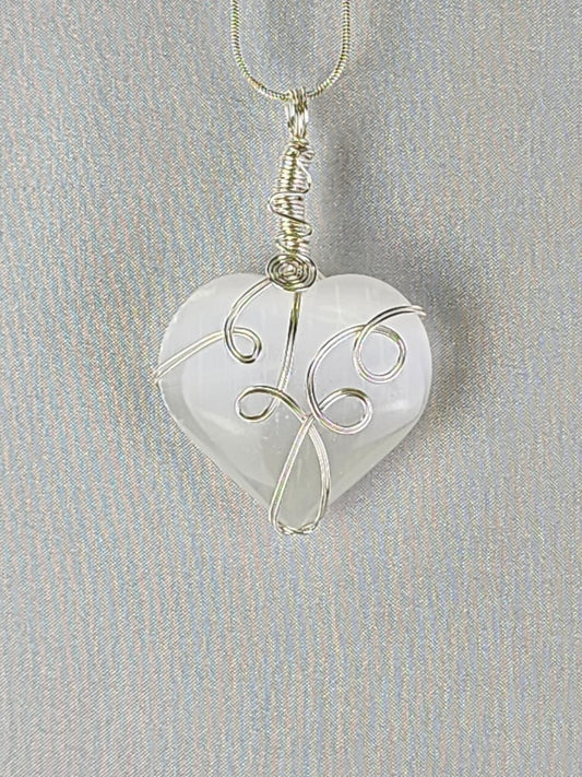 Selenite Crystal Custom Pendant   #83