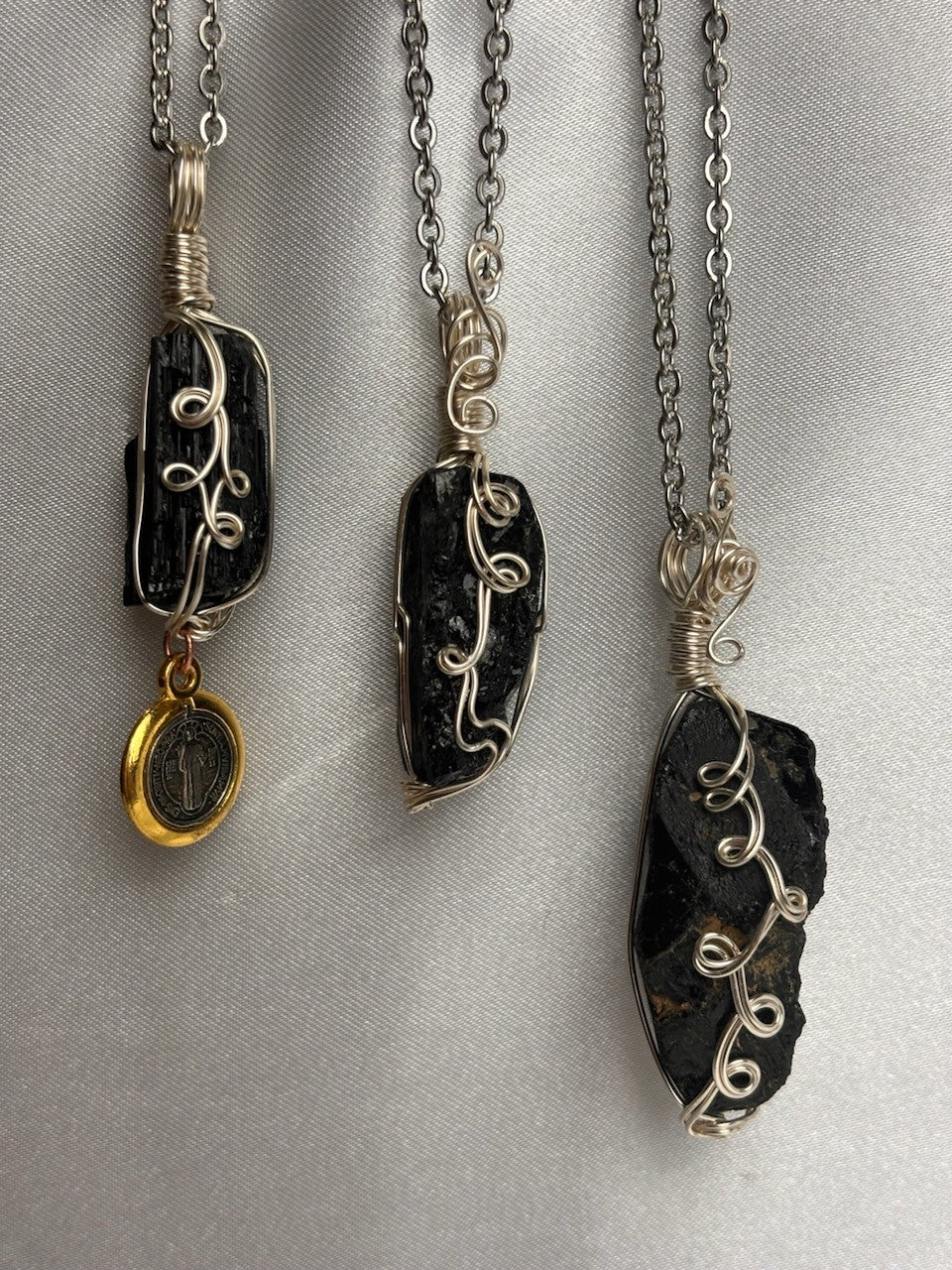 Tourmaline Black Crystal Custom Pendant  #94