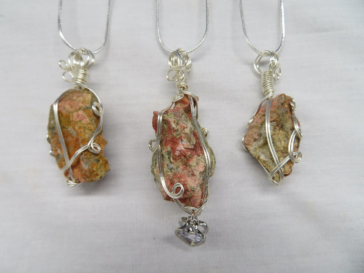 Unakite Crystal Custom Pendant #97
