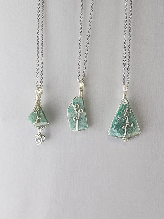 Amazonite Crystal Custom Pendant #3