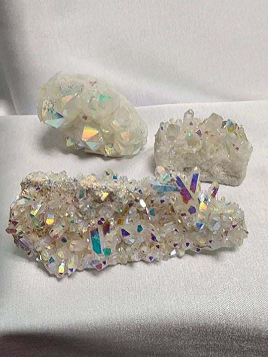 Quartz/Angel Aura Clusters Crystal Raw #R121