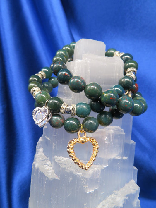 Bloodstone Crystal Bracelet  #BR14