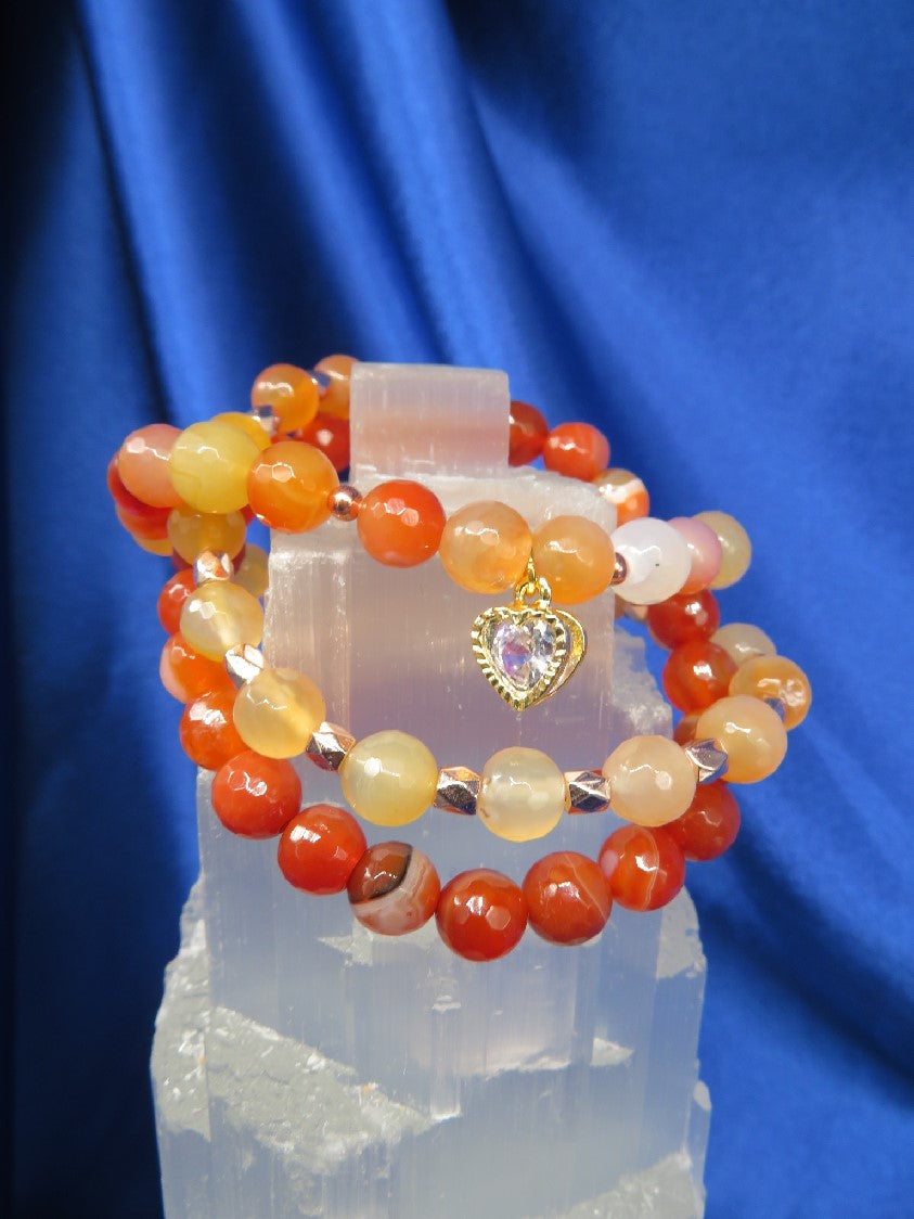 Carnelian Crystal Bracelet  #BR16