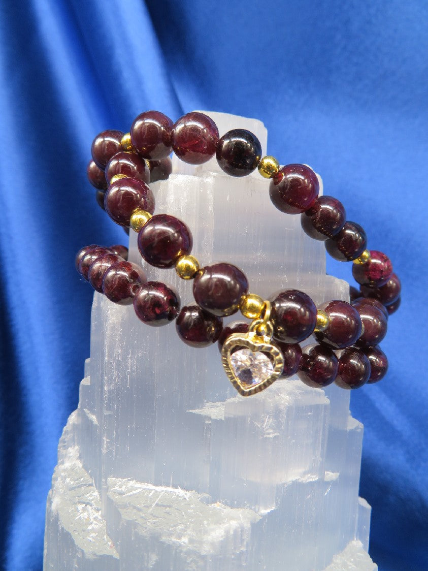 Garnet Crystal Bracelet BR21
