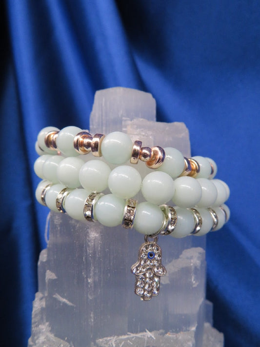 On Sale....Pecking Onyx Crystal Bracelet BR53....Special