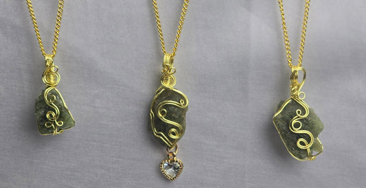 Apatite Green Crystal Custom Pendant