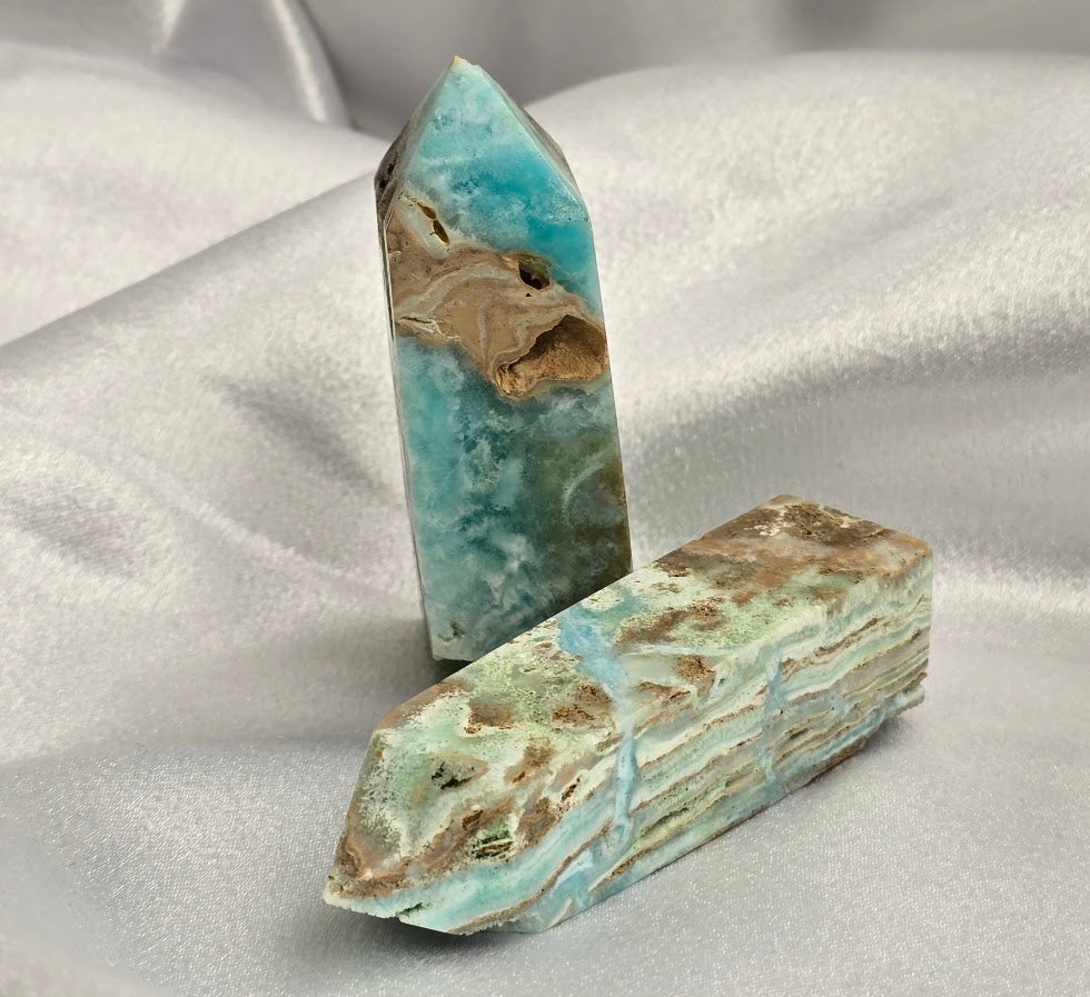 Hemimorphite Druzy Wand