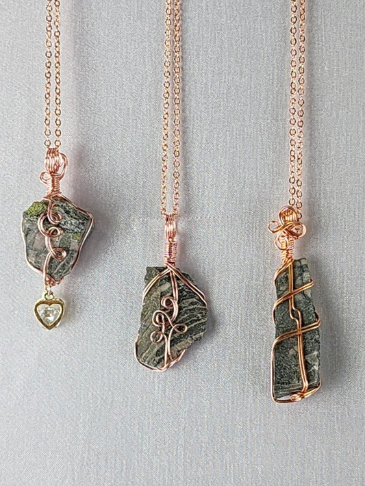 Jade Serpentine Crystal Custom Pendant  #42