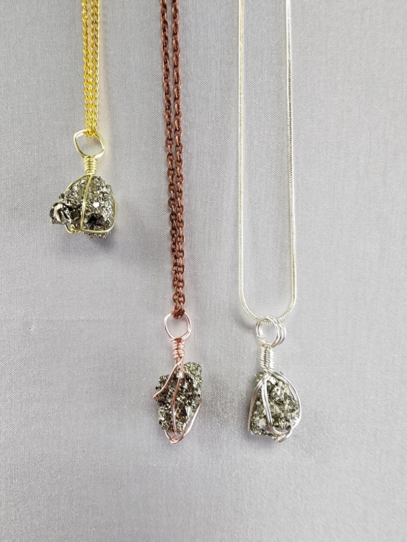 FREE Pyrite Crystal Custom Pendant - Free with $100 purchase