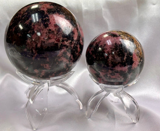 Rhodonite Crystal Sphere