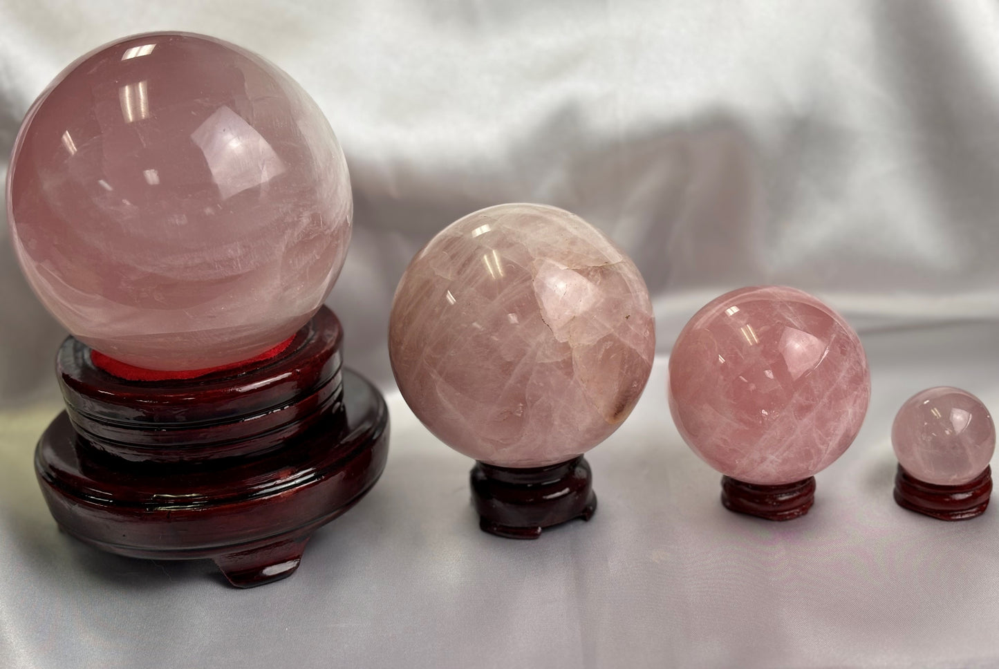 Rose Quartz Crystal Spheres