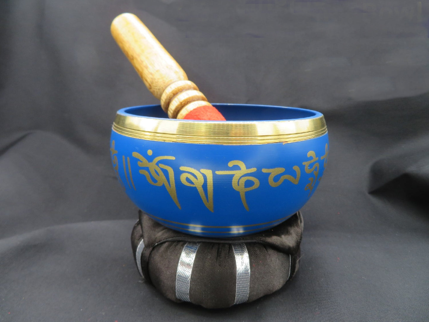 Singing Bowl Blue Tibetan 4"D