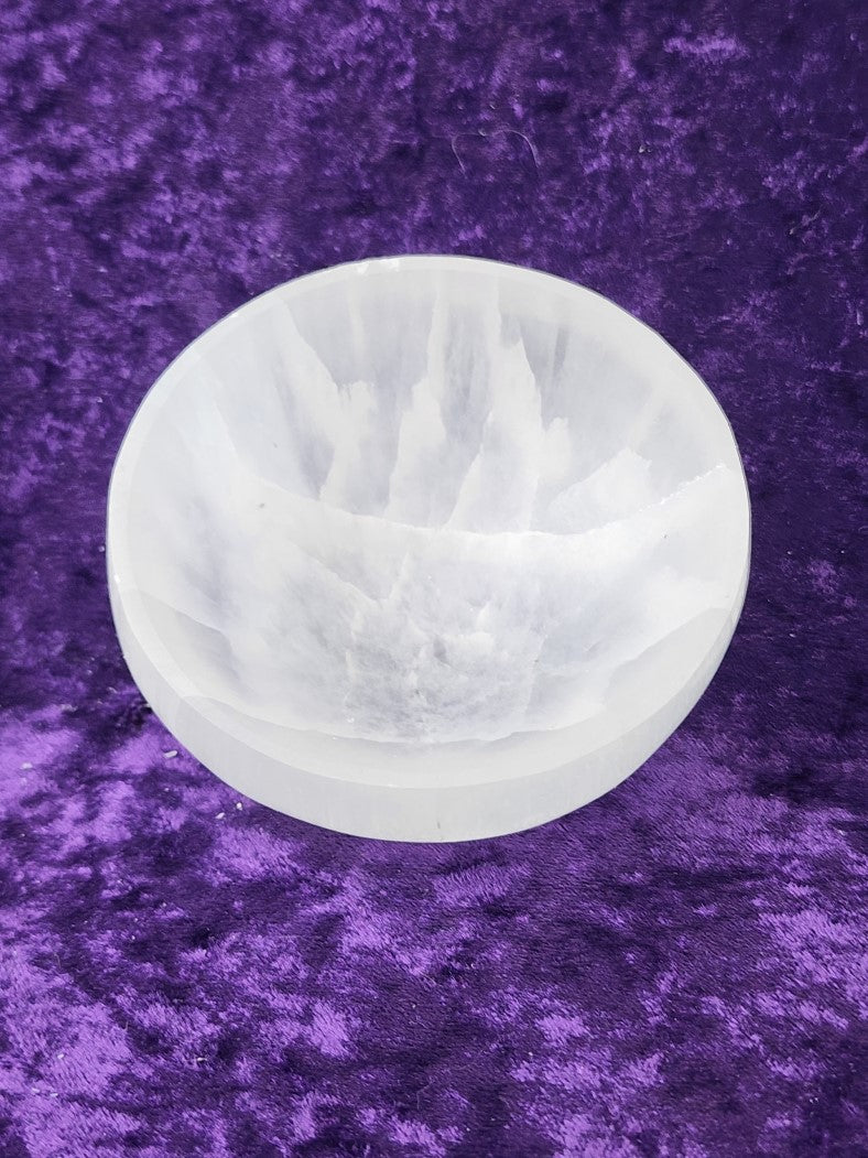 Selenite Bowl Crystal Raw #R124