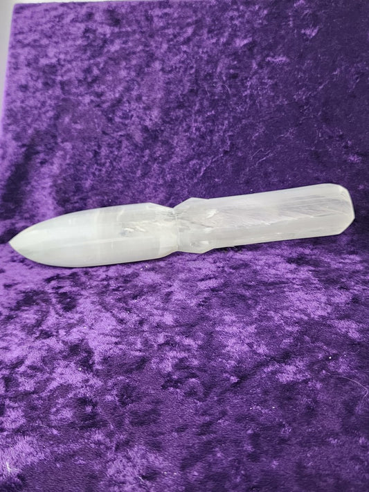 Selenite Knife Crystal Raw #R127