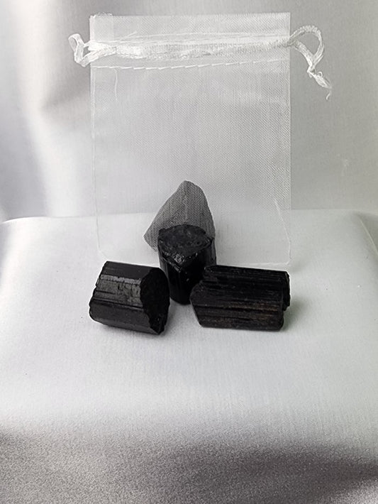 Tourmaline Black Crystal Raw...Bag Special of 6 for $19.95