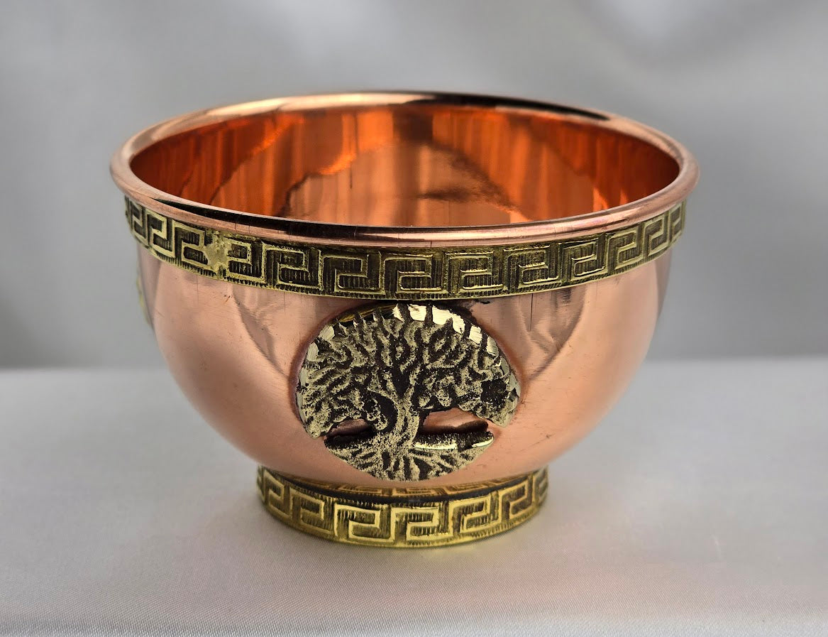 Offering Bowl....Tree of Life Copper    3"D