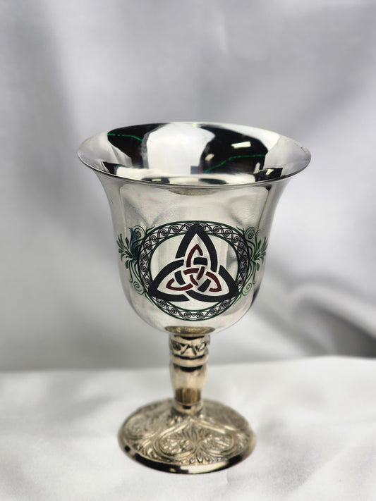 Chalice with Triquetra Design... 4.75"H