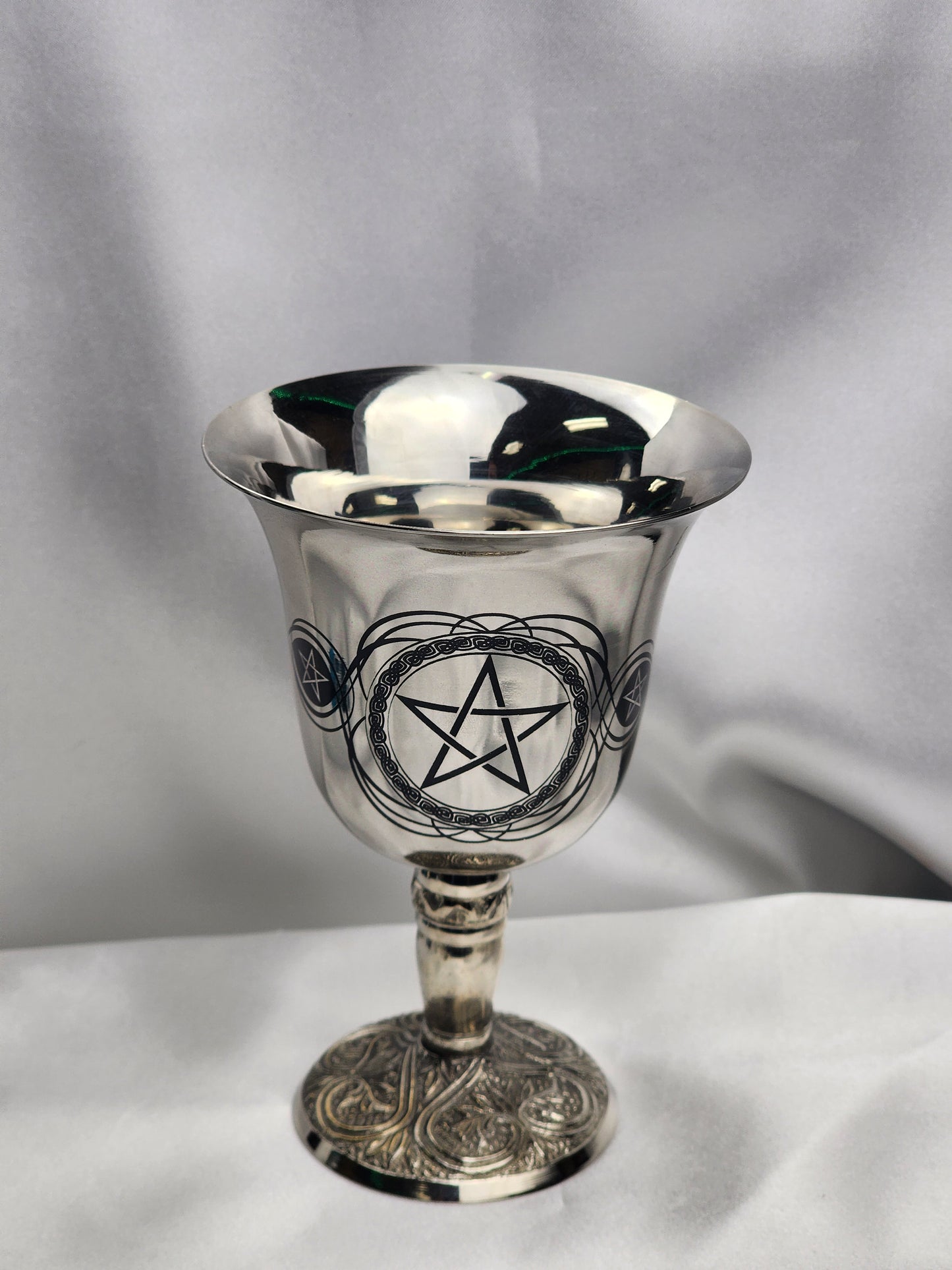 Chalice with Pentagram Design   4.75"H