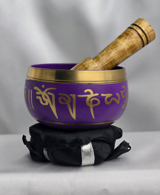 Singing Bowl  Violet Tibetan  3"D