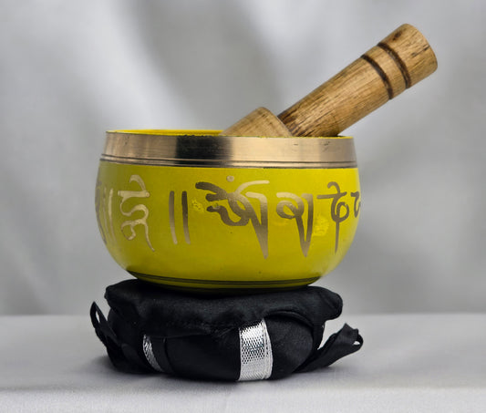 Singing Bowl Yellow Tibetan  3''D