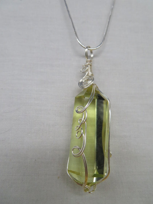 Citrine Double Terminated Crystal Custom Pendant #30