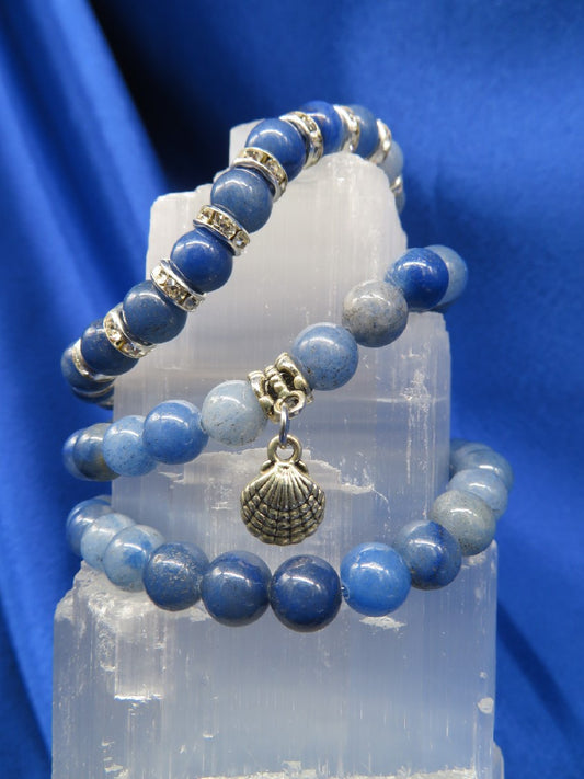 Blue Aventurine Crystal Bracelet   #BR11