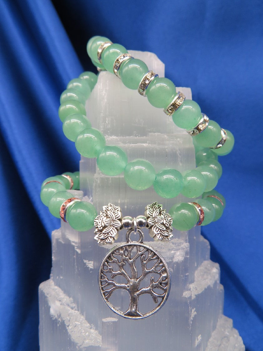 Aventurine/Green Crystal Bracelet  #BR12