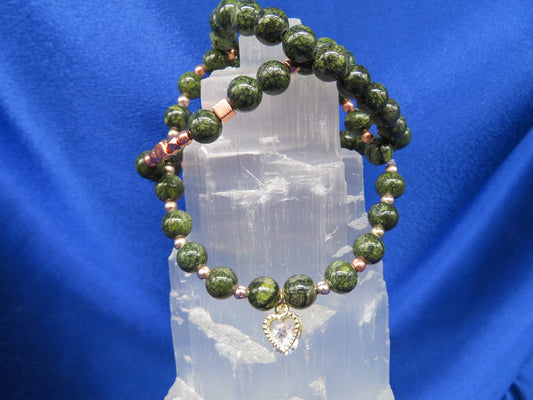 Jade/Serpentine Crystal Bracelet BR29