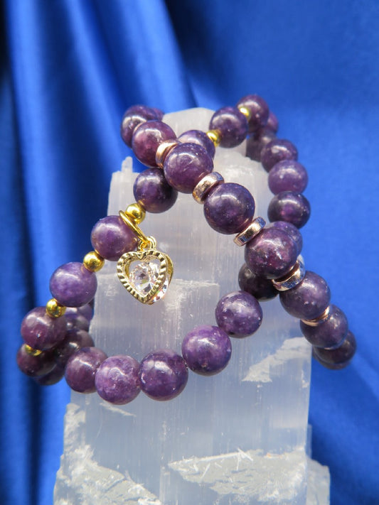 Lepidolite Crystal Bracelet BR44