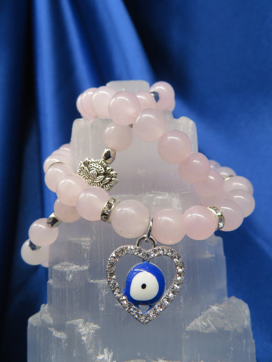 Quartz/Rose Crystal Bracelet BR61