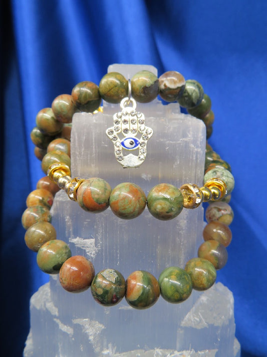 On Sale....Rhyolite Crystal Bracelet BR63.....