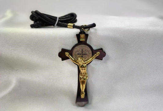 St. Benedict Protection Crucifix  Hematite
