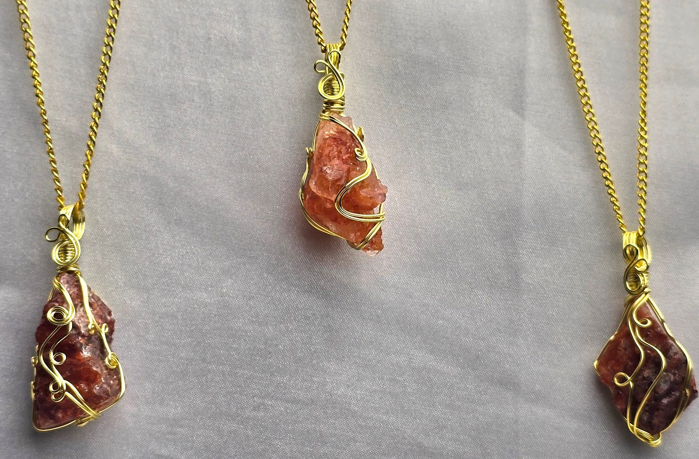 Fire Quartz Crystal Custom Pendant