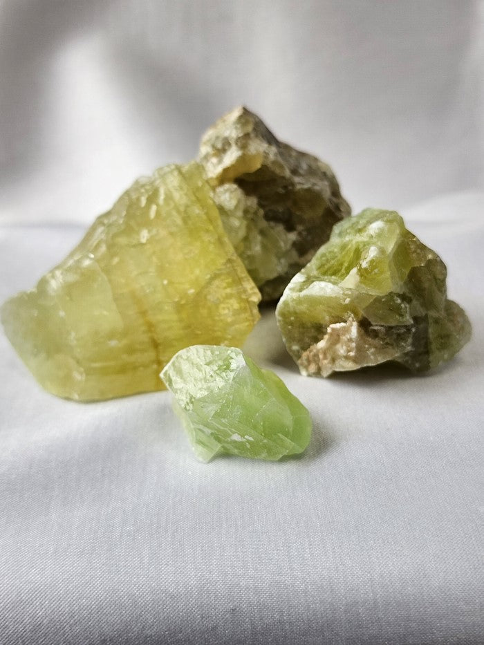 Calcite/Green Crystal Raw #R26