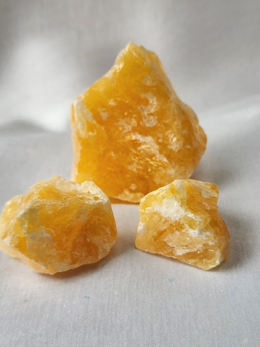 Calcite/Orange Crystal Raw #R27