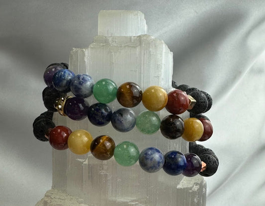 Real Chakra Crystal Bracelet