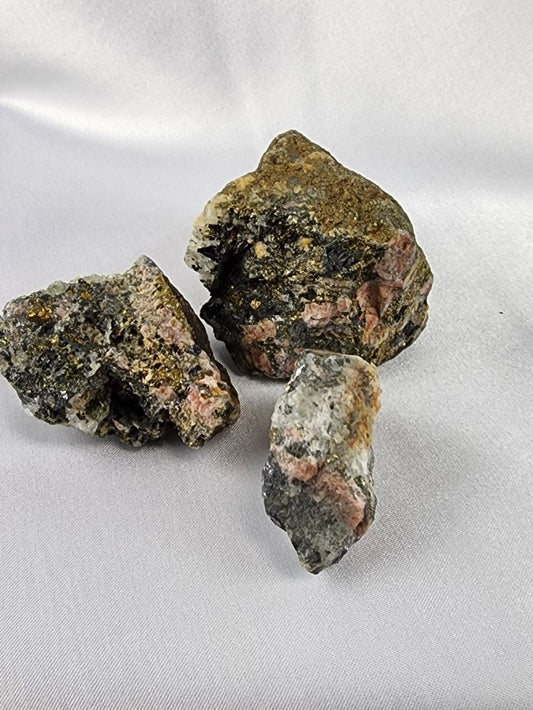 Rhodochrosite Pyrite Crystal Raw #R99