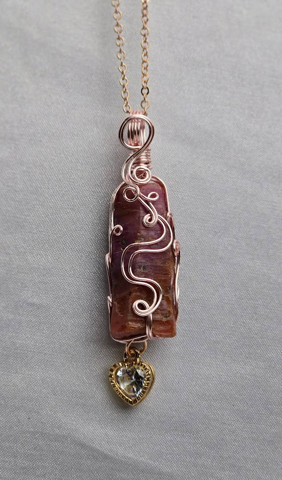 Ruby Crystal Custom Pendant #81