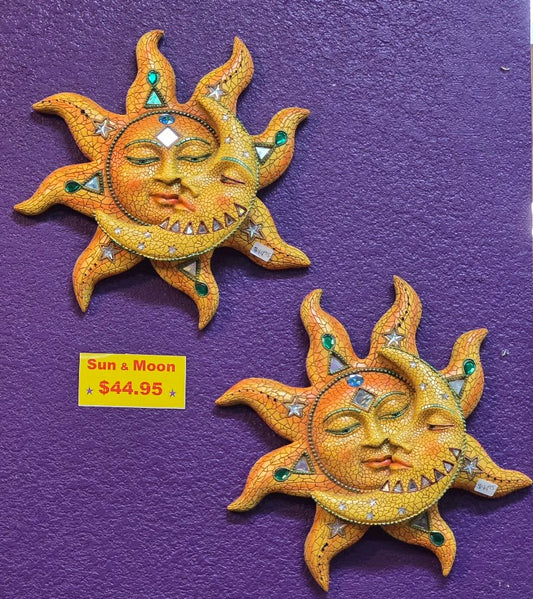 Sun & Moon Yellow Wall Decor