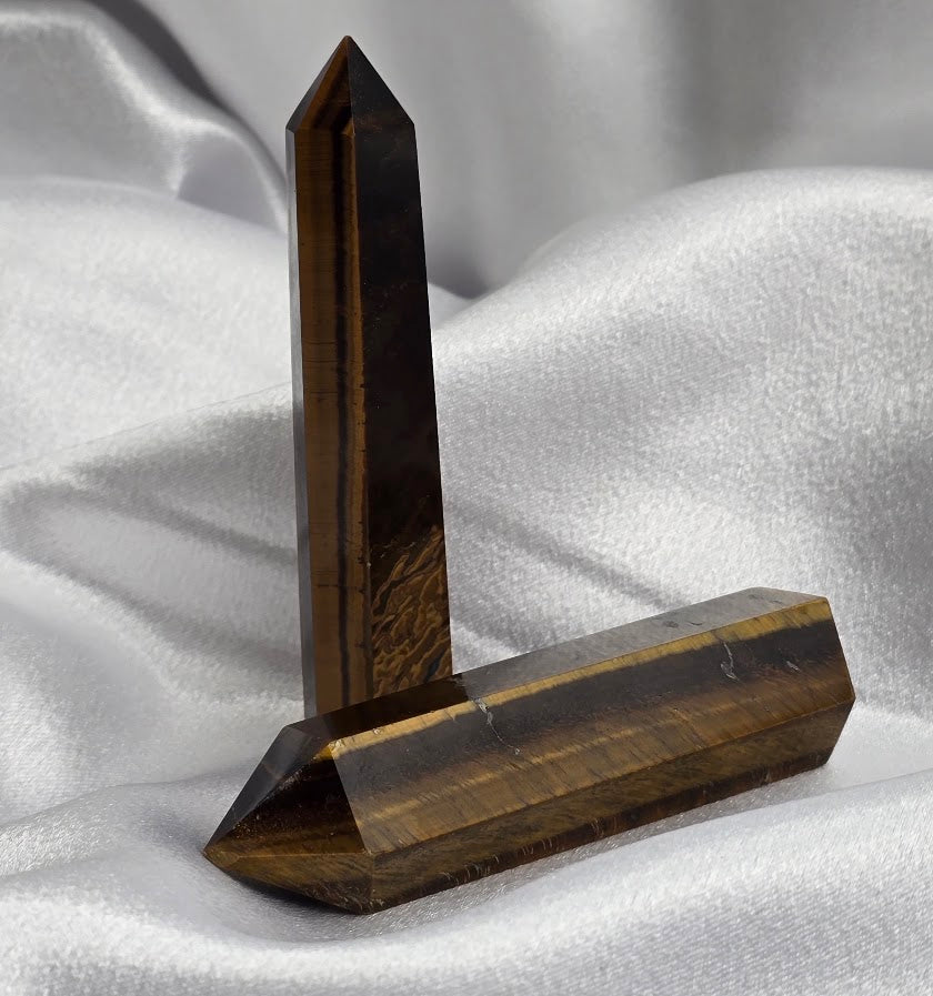Tigers Eye/Gold Wand